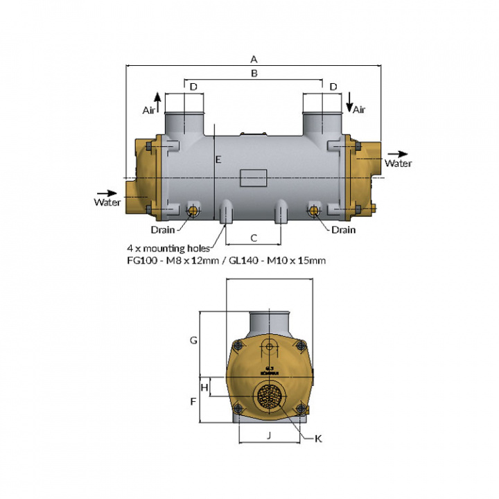 Intercooler GL140-4076-2