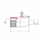 Propelleraxeltätning Vattensmord Självavluftande Propelleraxeltätning Vattensmord Självavluftande