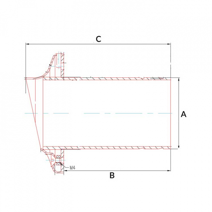 Avgasgenomföring Med Motklaff