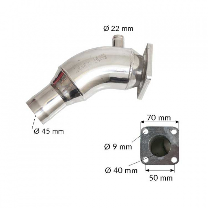 Avgasgrenrör Till Volvo 2010-40 & D1-D2 (861906)