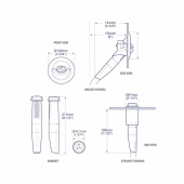Twist MK2 Deck Shower Vit/Grå & 2.5 m Slang Twist MK2 Deck Shower Vit/Grå & 2.5 m Slang