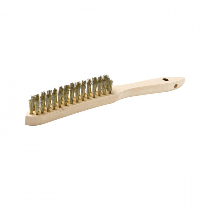 Stålborste Mässingsbeläggning