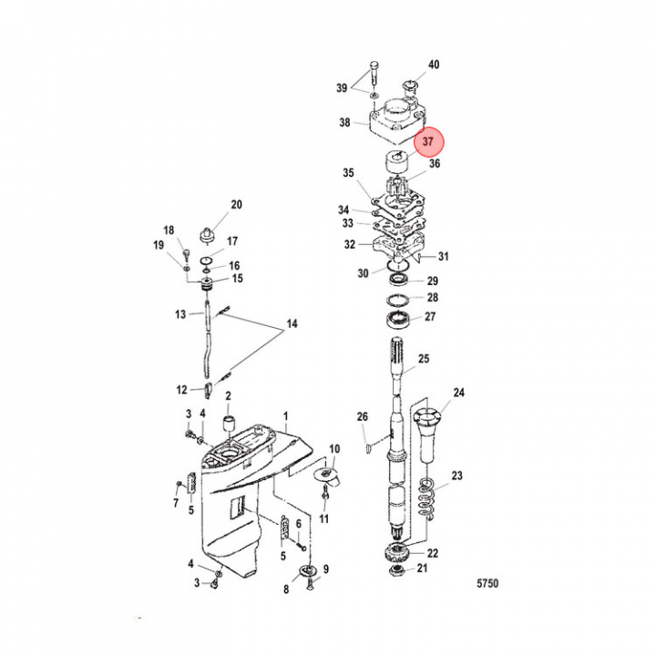 Impellerskål 20-30 hk (161572)
