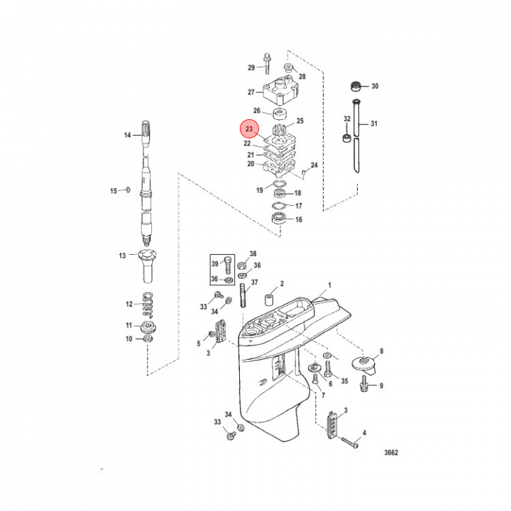 Impellerpackning 25-30 hk (16158010)