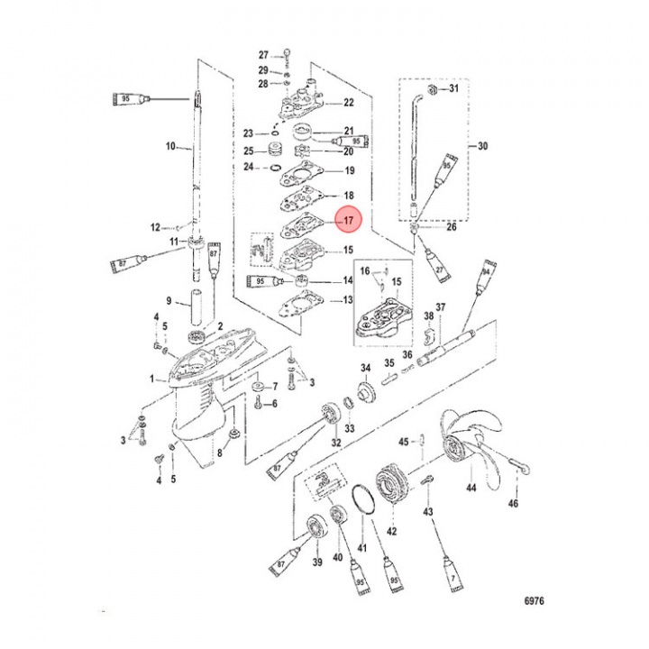 Impellerpackning 2-3.3 hk (161603)