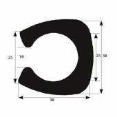 Fenderlist 38x10/12 mm 50 m Rulle Fenderlist 38x10/12 mm 50 m Rulle