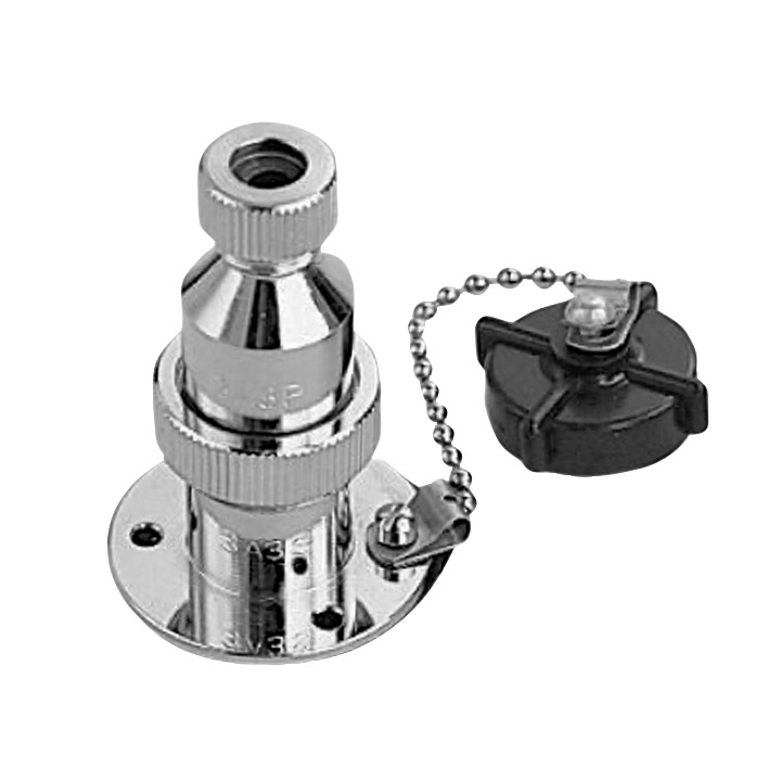 Däckskontakt Förkromad Mässing 3-Polig 3A ø 44,5mm