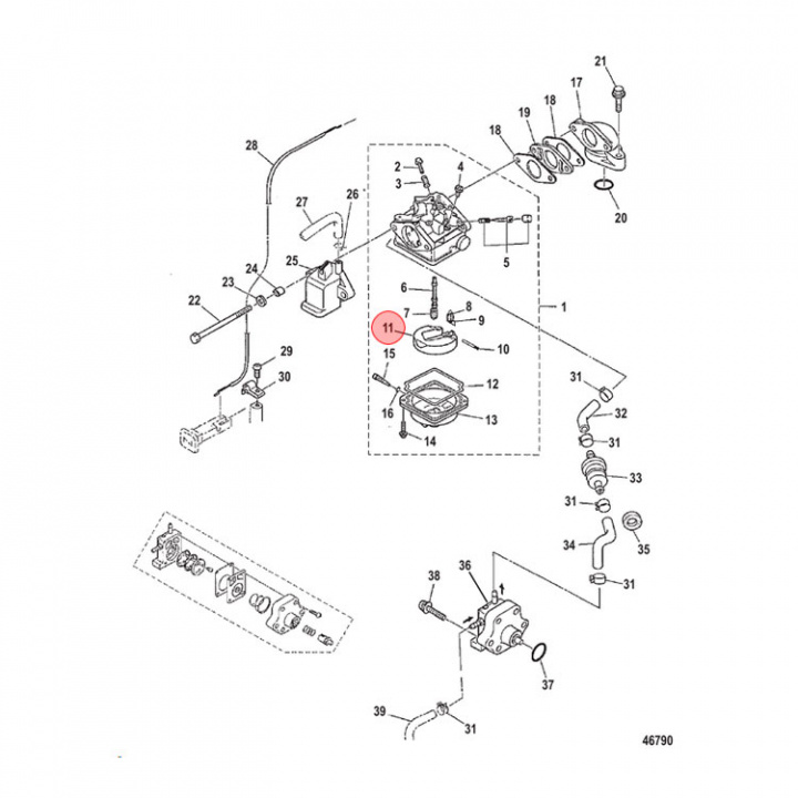 Flottör 4-6 hk (162533)