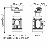 UP6/OIL-AC 400V Oljepump 14l UP6/OIL-AC 400V Oljepump 14l