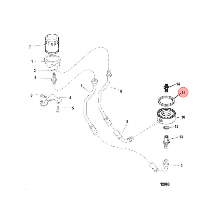 Oljefilterpackning Mercruiser (16779)