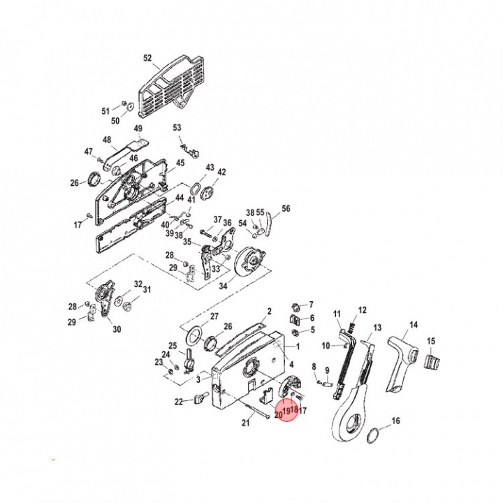 Växellägeshållare 4-30 hk (16899T)