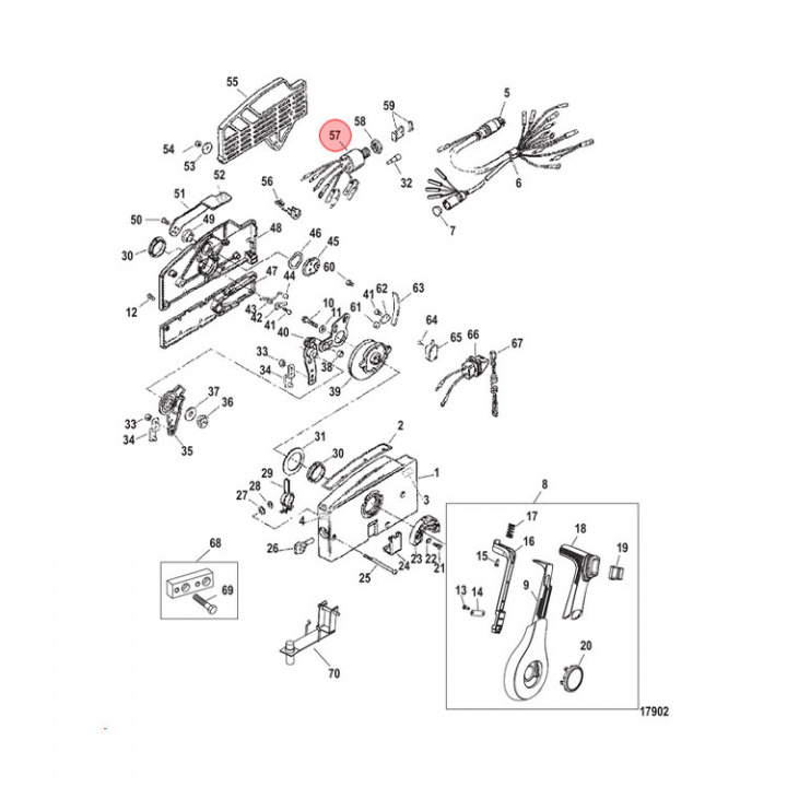 Tändningslås Sidmonterat Reglage (17009A5)