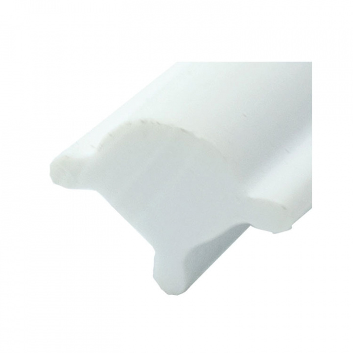 Låslist Vit 9.5 mm 50 m Rulle