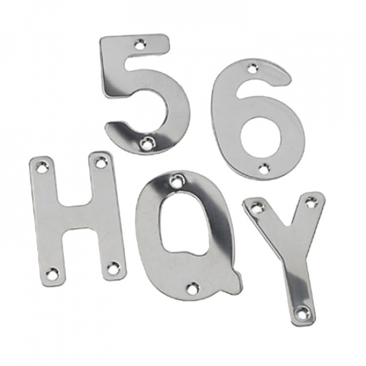 Bokstav Rostfri 75 mm För Teakskylt