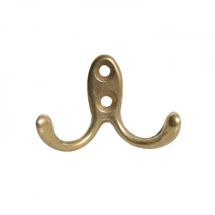 Klädkrok Mässing 40x60 mm
