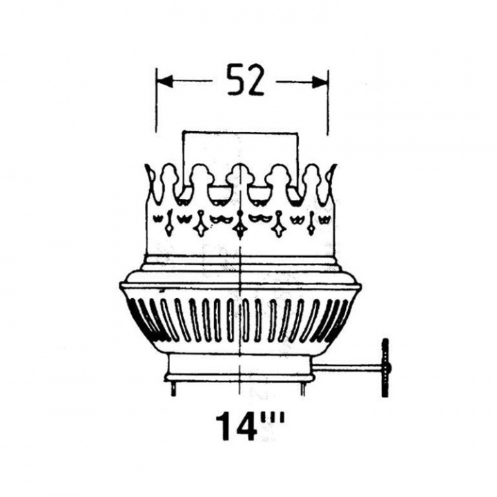 Brännare Mässing 14