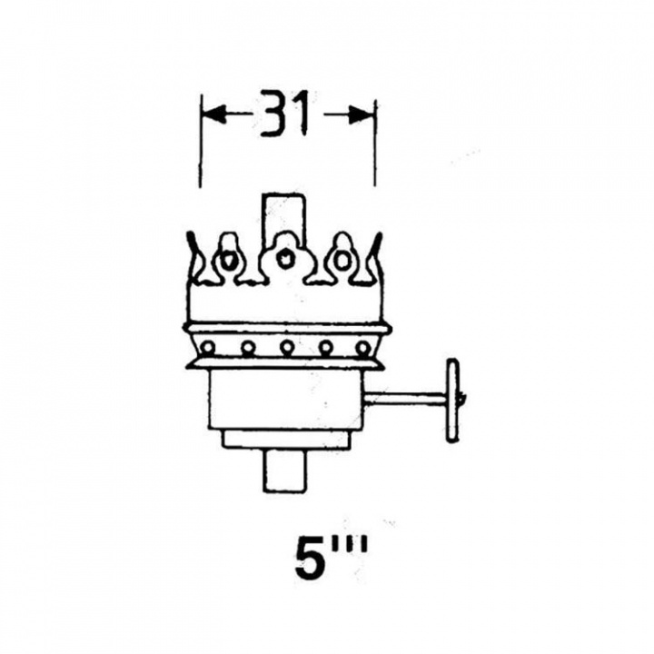 Brännare Mässing 5