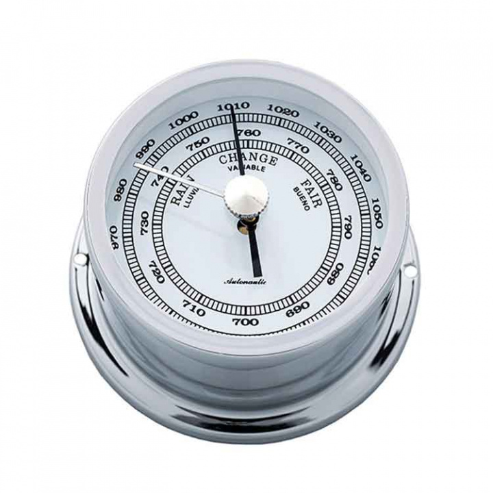 Minor 72 Barometer Ø72/50mm Förkromad Mässing