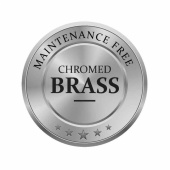 Atlantic 95 Termo/Hygrometer Ø95/70mm Förkromad Mässing Atlantic 95 Termo/Hygrometer Ø95/70mm Förkromad Mässing