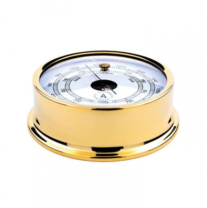 Pacific 120 Barometer Ø120/110mm Förgylld Mässing