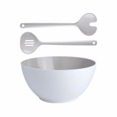MB Harmony Salladsskål & Salladsbestick Vit/Beige MB Harmony Salladsskål & Salladsbestick Vit/Beige