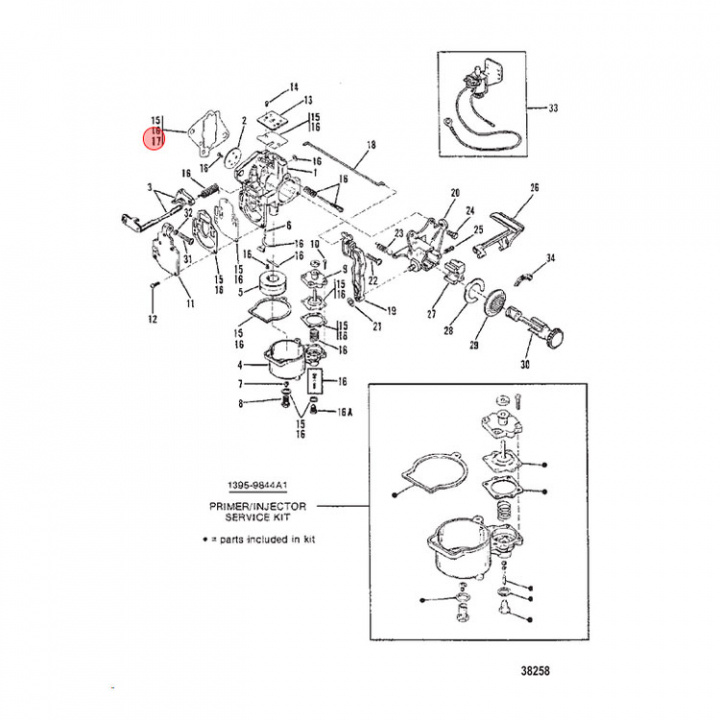 Förgasarpackning 6-25 hk (192061)