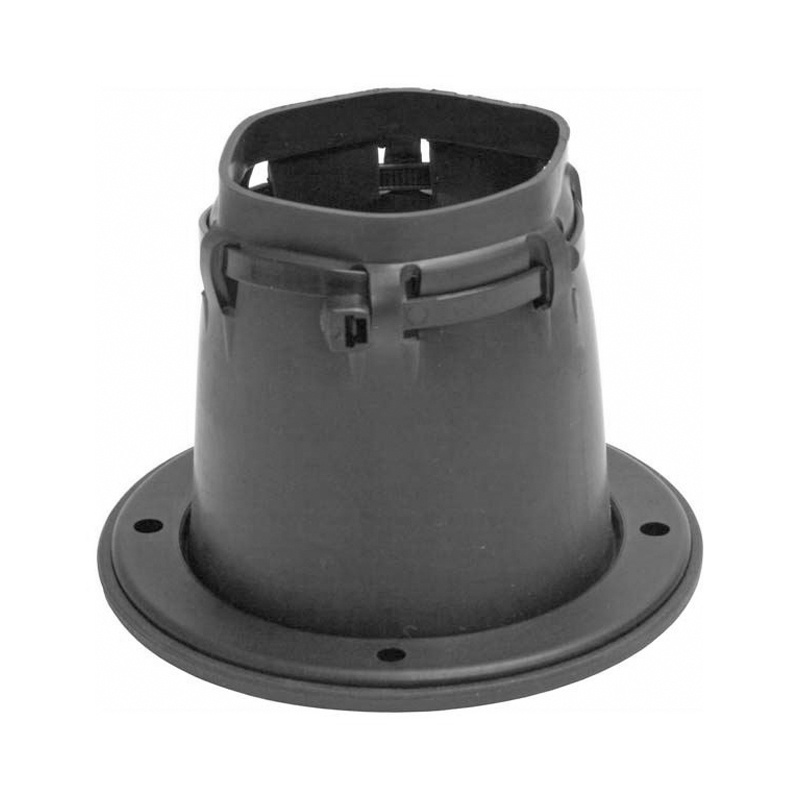 Tätningsbälg Svart Hård Sarg Med Buntband 106 mm