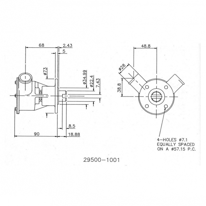 Pump Perkins M50 M60 M80