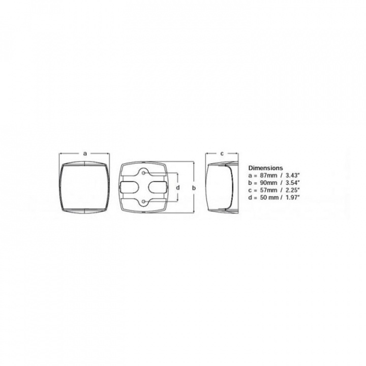 NaviLED PRO Topplanterna -50 m Vit 3NM BHS