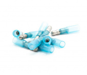 Krymp Rundstift Hane Blå (100-pack) Krymp Rundstift Hane Blå (100-pack)