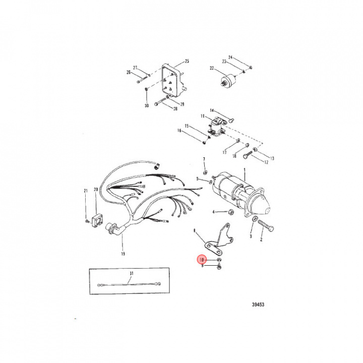 Låsbricka Mercruiser (35048)