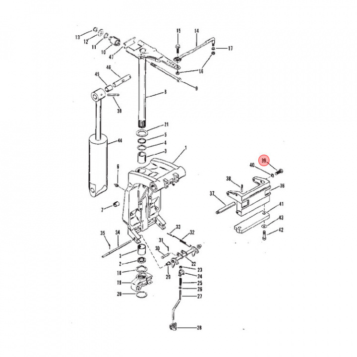 Skruv Mercury/Mariner 11-400 hk (4000377)