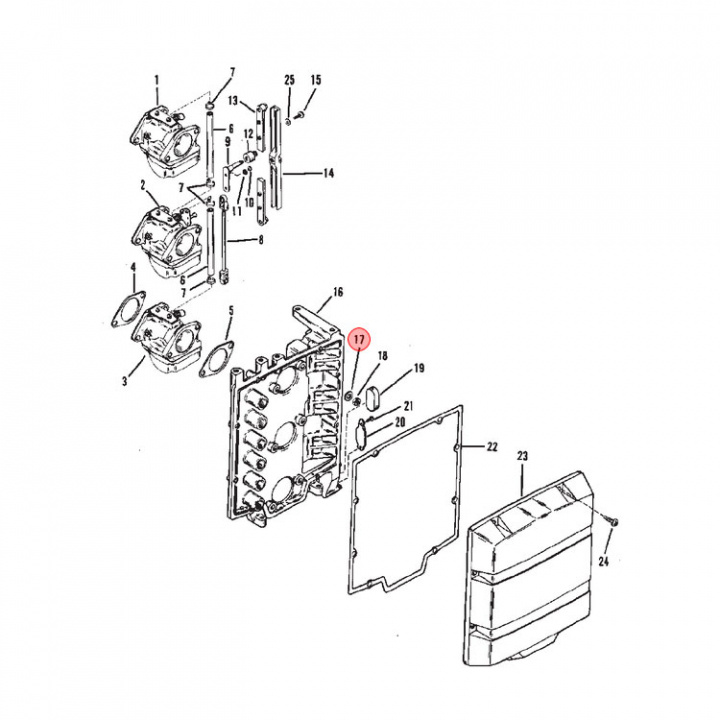 Bricka Mercury/Mariner 4-275 hk (4002217)