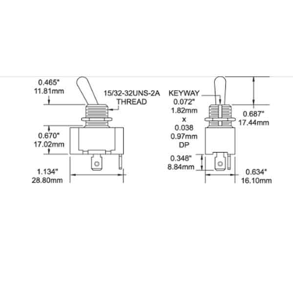 Strömbrytare Av/(På) 12V 15A