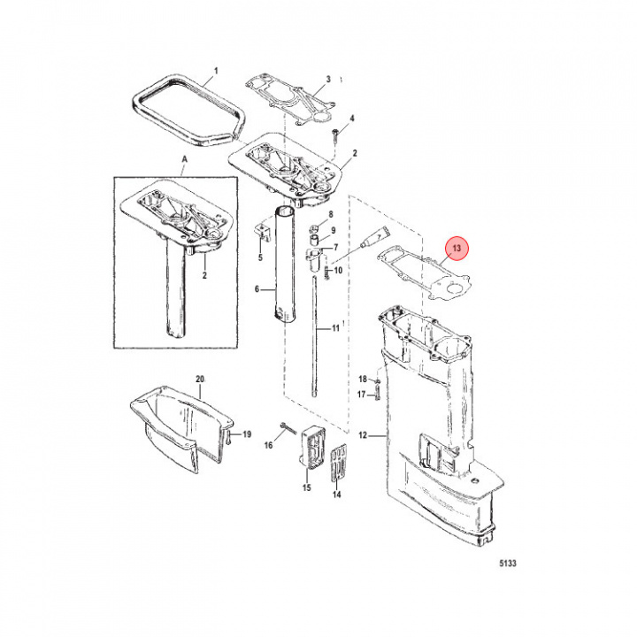Riggpackning Mercury/Mariner 15-25 hk (433374)