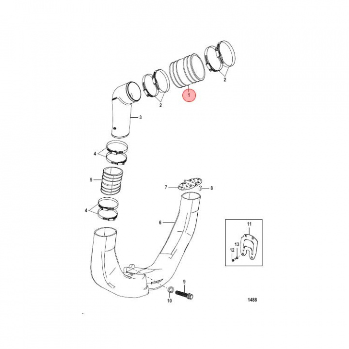 Avgasbälg (44348001)