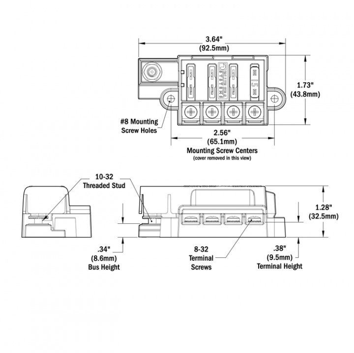 Säkringshållare 4x ATC