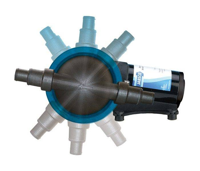 Jabsco Membranlänspump 16L/min 12V/24V