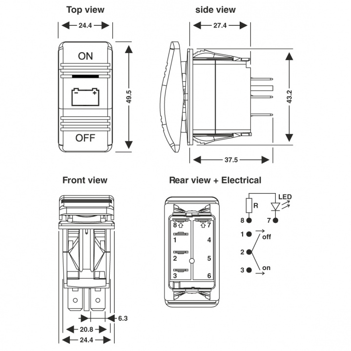 Brytare För TBS RBS & TBP