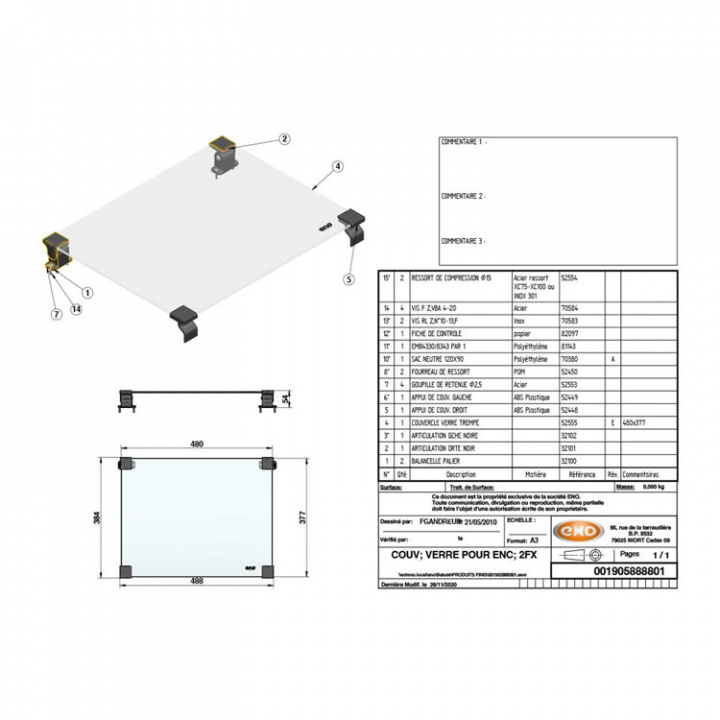 Härdat Glaslock 2-lågigt