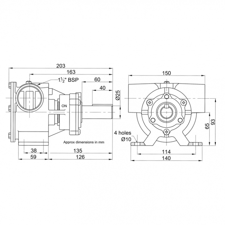 Pump brz ped 200 1 1/2