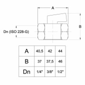 Mini kulventil Med Invändig Gänga Mini kulventil Med Invändig Gänga