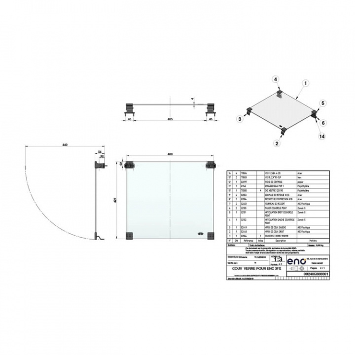 Härdat Glaslock 3-lågigt
