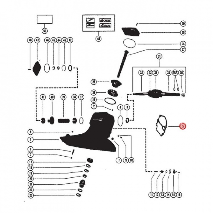Packningssats Mercruiser (54014Q1)
