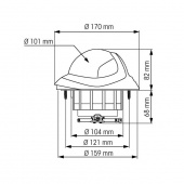 Kompass Olympic 115 Svart Konisk Ros Kompass Olympic 115 Svart Konisk Ros