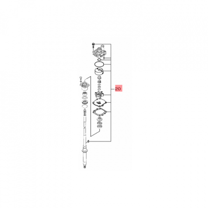 Impeller Repairkit 150-250 hk (61AW0078A400)