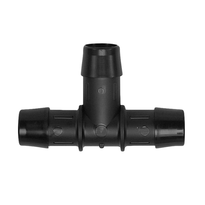 Slangkoppling T-Rör Plast Svart 25 mm
