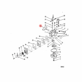 Förgasarpackning Mercury 4-9.8 hk (63309) Förgasarpackning Mercury 4-9.8 hk (63309)