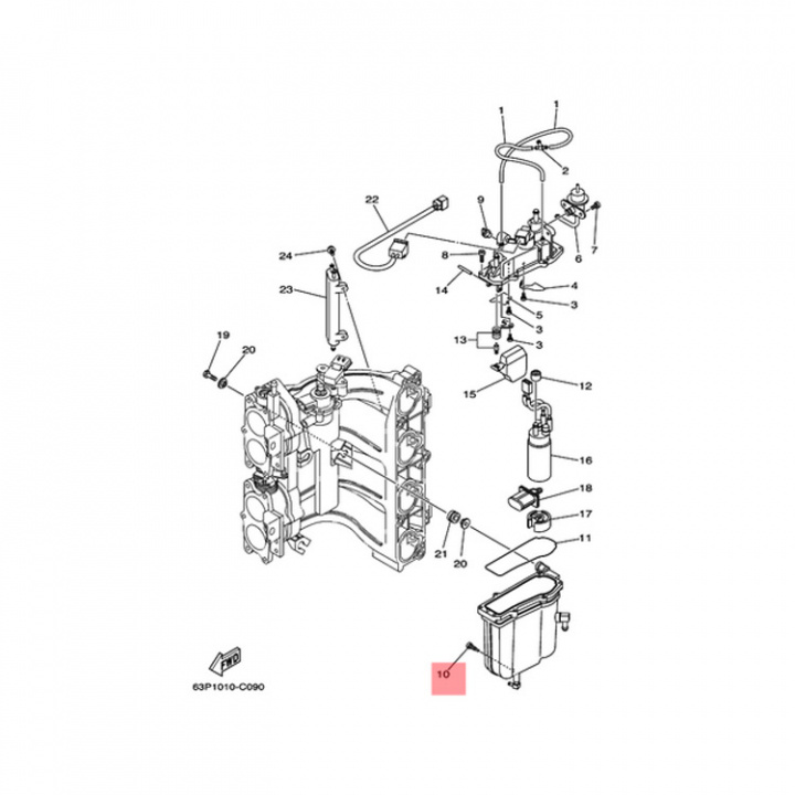 Dräneringsskruv Fuel Vapor (63P141910000)