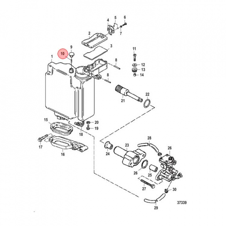 Ventil Oljetank (64871)
